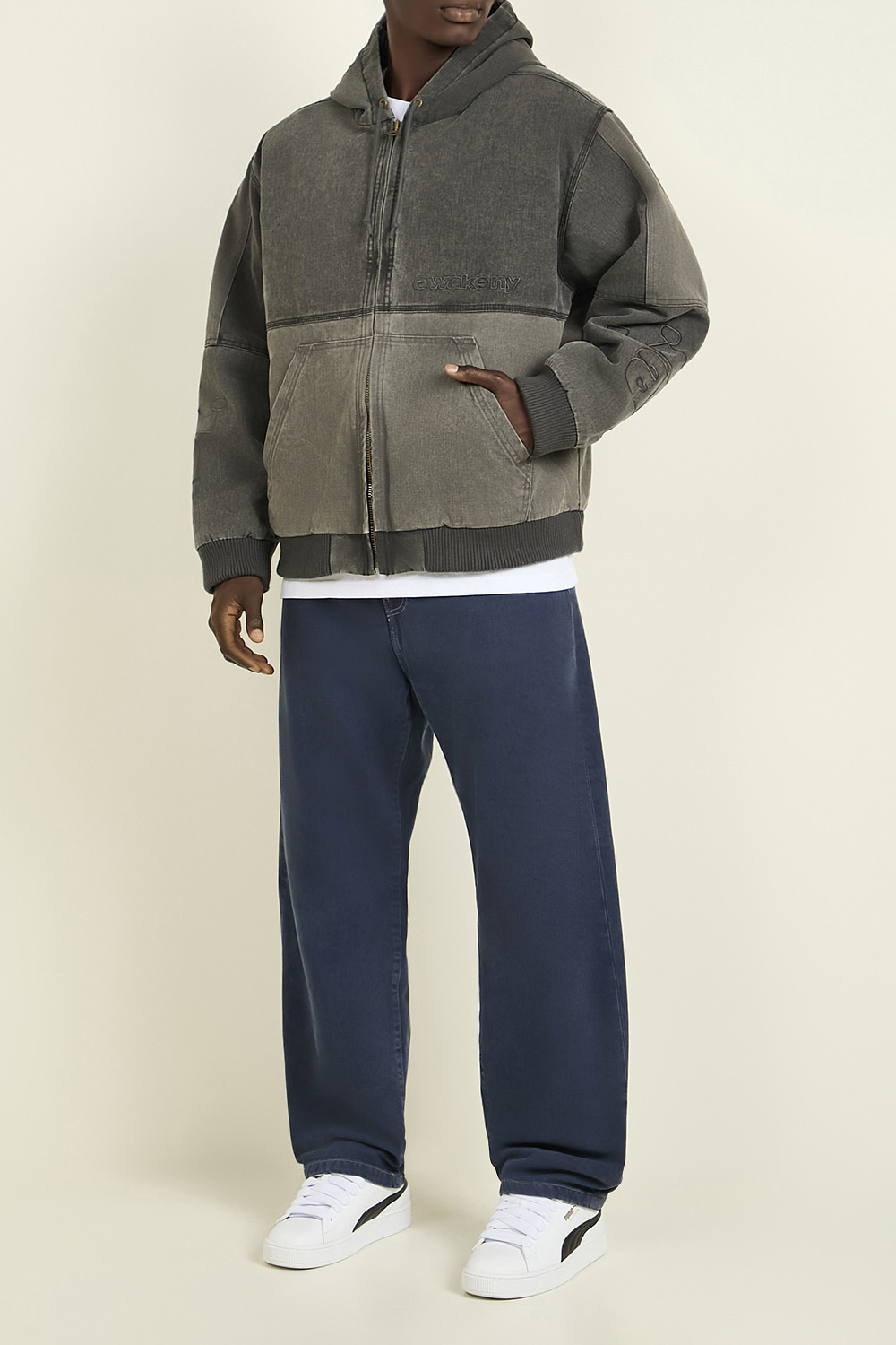 סווטשירט קפוצ'ון ג'ינס